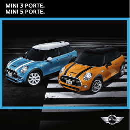 MINI 3 PORTE. MINI 5 PORTE.
