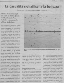 La casualit&agrave; s-chaffischa la bellezza