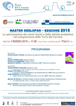 Scarica la locandina  - Universit&agrave; degli Studi di Teramo