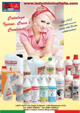 Linea Igiene - Lady Chimica Italia