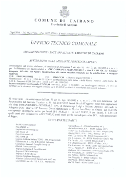 UFFICIO TECNICO COMUNALE