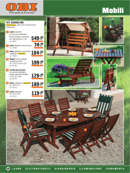 Giardino Obi - arredo