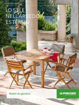 lo stile nell`arredo esterno