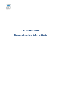 Customer Portal - Istruzioni