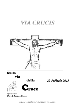 letture via crucis 22 febbraio - Santuario dell`Assunta di Guardia