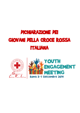 Scopri la Dichiarazione dei Giovani CRI