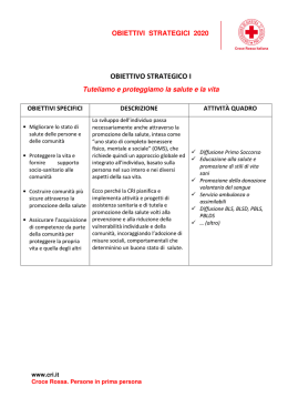OBIETTIVO STRATEGICO I
