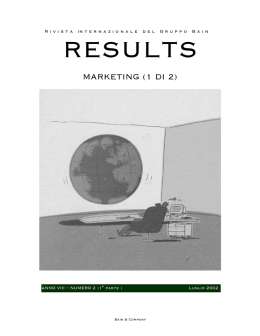 Valorizzazione di un sistema di customer