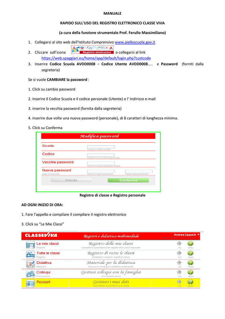 manuale classe viva a cura del prof ferullo massimiliano