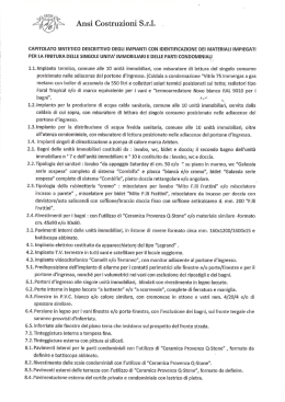 Capitolato - ANSI Costruzioni Srl