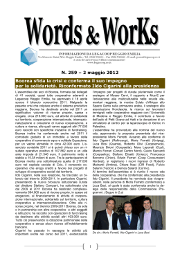 Words&Works 259 – maggio 2012