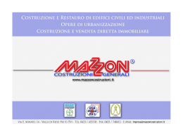 Brochure aziendale - Mazzon Costruzioni Generali S.r.l.