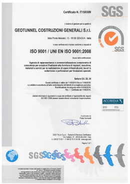 GEOTUNNEL COSTRUZIONI GENERALI S.r.l.