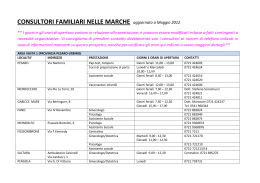 CONSULTORI FAMILIARI NELLE MARCHE