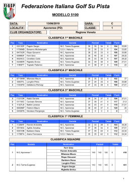 scarica PDF - FIGSP - Federazione Italiana Golf Su Pista