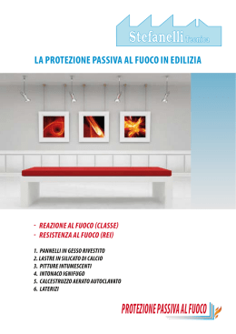 La protezione passiva aL fuoco in ediLizia