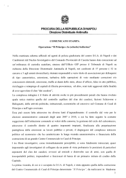 Clicca qui per leggere il comunicato della DDA