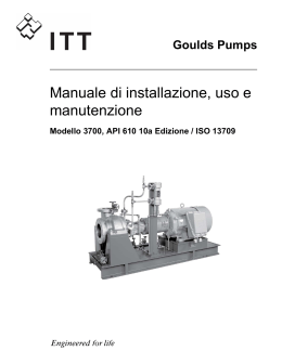Manuale di installazione, uso e manutenzione