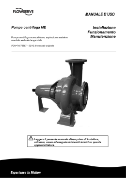 MANUALE D`USO - Flowserve Corporation