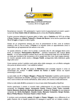 Scarica il Comunicato Stampa