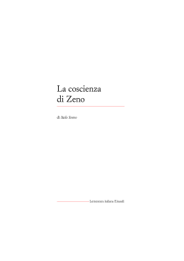 La coscienza di Zeno - Letteratura Italiana