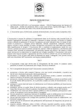 STATUTO - Alternativa Giovani