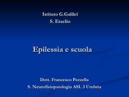 Epilessia e scuola - Ufficio Scolastico Regionale per l`Umbria