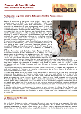 N&deg; del 11/09/2011 - Diocesi di San Miniato