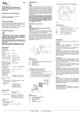 Istruzioni d`installazione