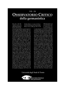 Osservatorio critico della germanistica n&deg; 24