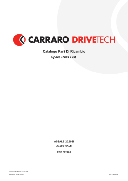 Spare Parts List Catalogo Parti Di Ricambio