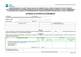 SCHEDA DI OFFERTA ECONOMICA