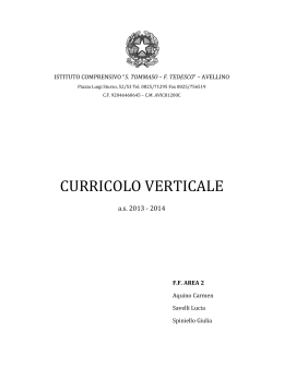 curricolo verticale 2013-2014