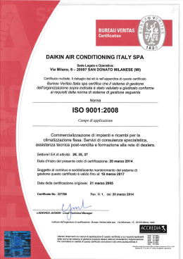 DAIKIN AIR CONDITIONING ITALY SPA