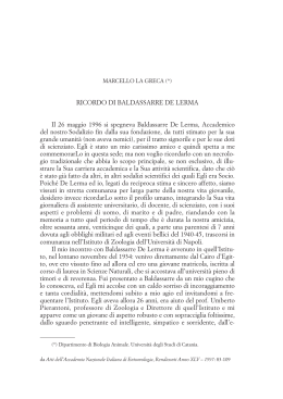 DE LERMA Prof. Baldassare