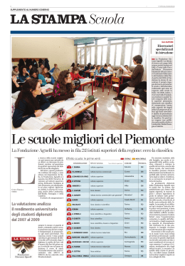 da La Stampa del 03/04/2012 - Istituto Tecnico Industriale G. Fauser