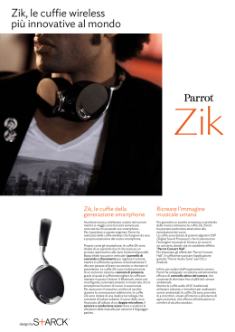 Zik, le cuffie wireless più innovative al mondo