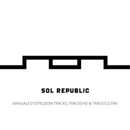 Manuale per cuffie Tracks/Tracks HD/Tracks Ultra ed edizioni