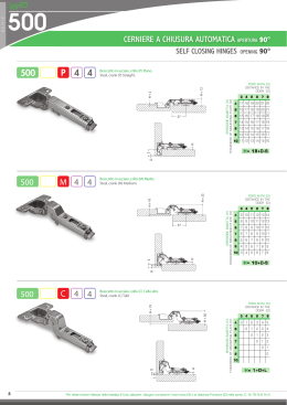 500 c 4 4 500 m 4 4 550 cerniere a chiusura automatica apertura 90