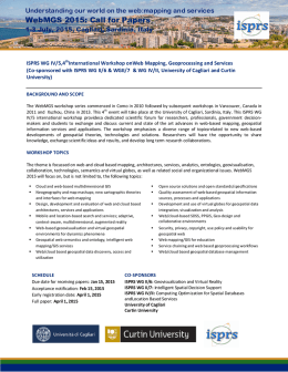 WebMGS 2015: Call for Papers