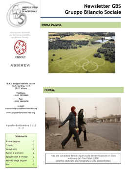 Newsletter n. 3 del 2012