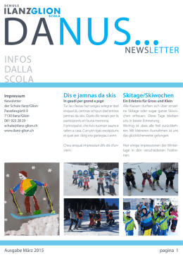 INFOS DALLA SCOLA