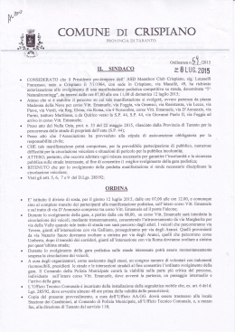 ordinanza 59-15 - Comune di Crispiano