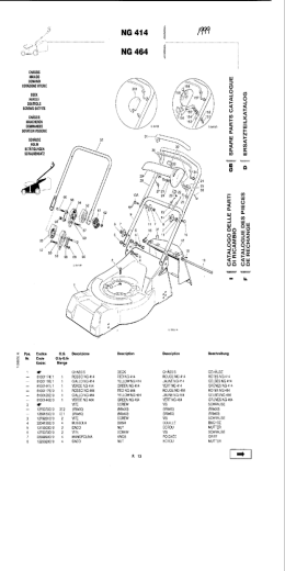 Page 1 Page 2 Pos. Codice Qt&agrave; Descrizione Description Description