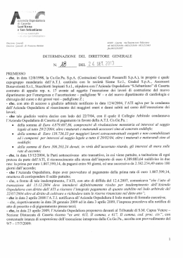 determinazione del direttore generale