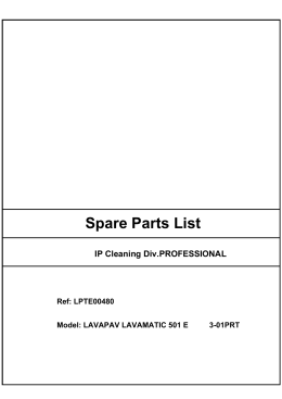 Spare Parts List
