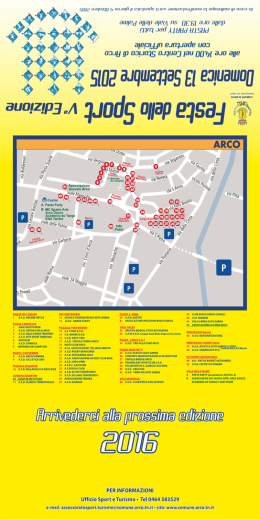 Programma Festa dello Sport