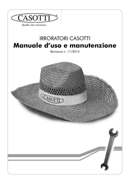Manuale d`uso e manutenzione versione 11/2015