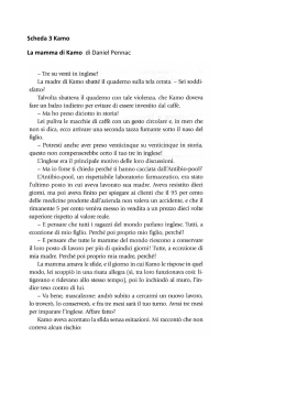 Scheda 3 Kamo La mamma di Kamo di Daniel Pennac