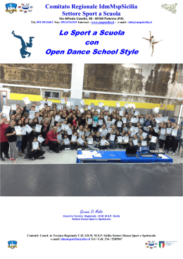 Lo Sport a Scuola con Open Dance School Style